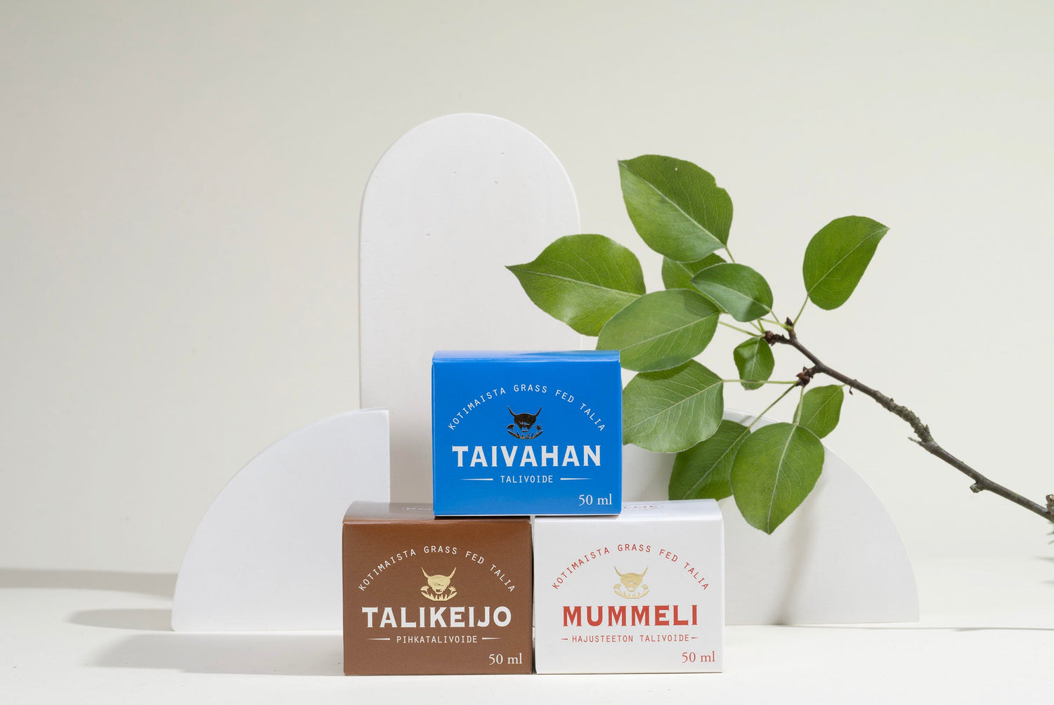 Kolme Cosmetics -tuotteet