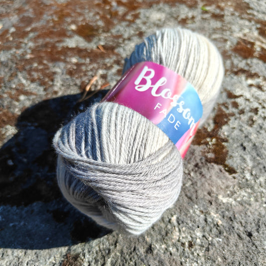 Blossom Fade -sukkalanka, Harmaa, 35, 100g