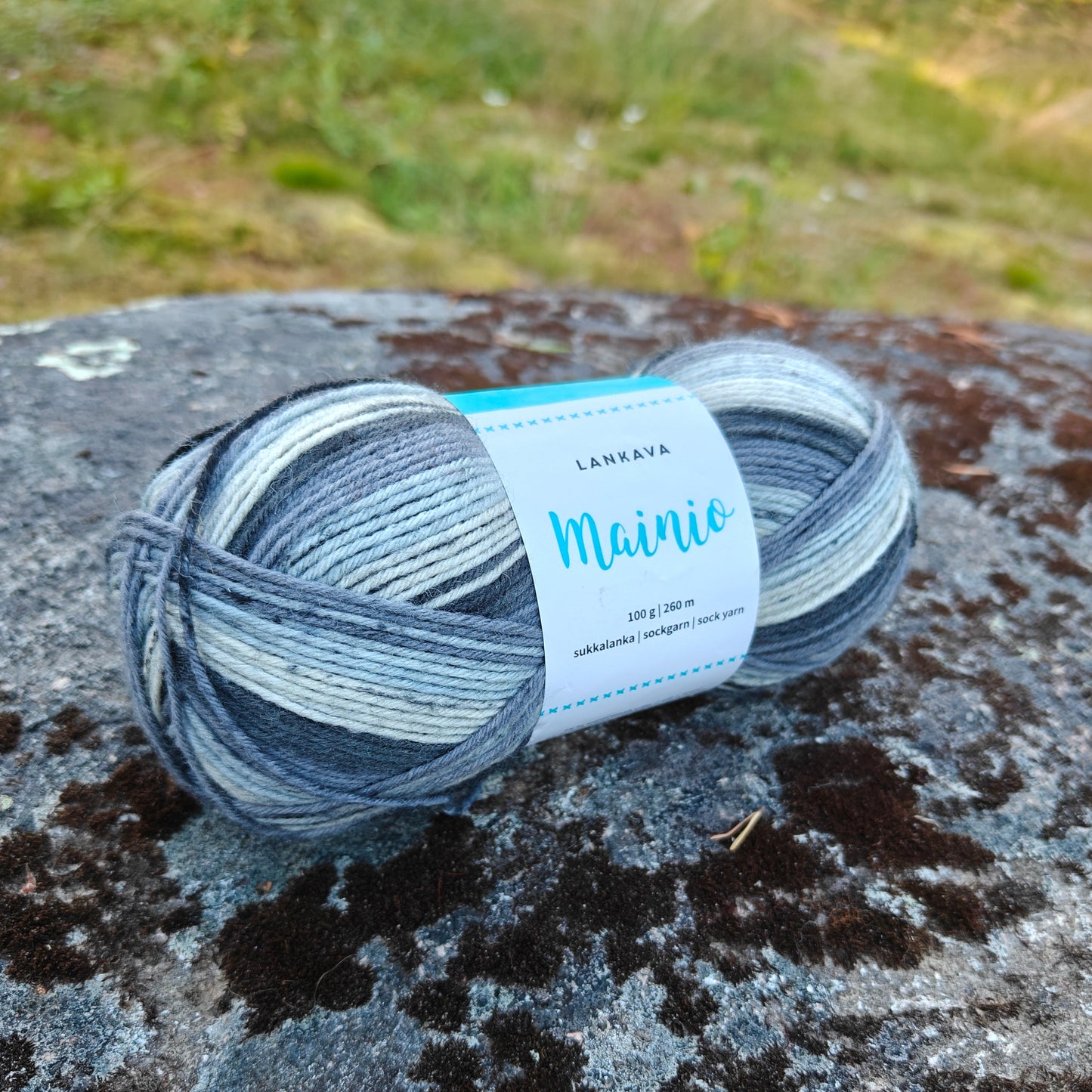 Lankava Mainio -sukkalanka, Tuhka, 5075, 100g