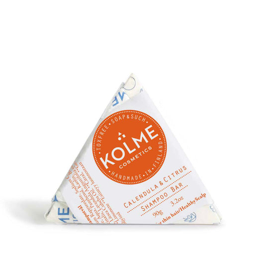 Kolme Cosmetics Palashampoo Kehäkukka + Sitrus, voluumia ohuille hiuksille