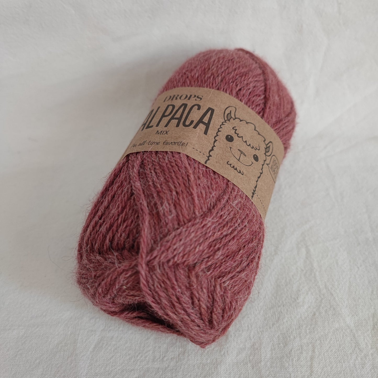 ENNAKKOTILATTAVISSA DROPS Alpaca Mix, Dark blush, 9024