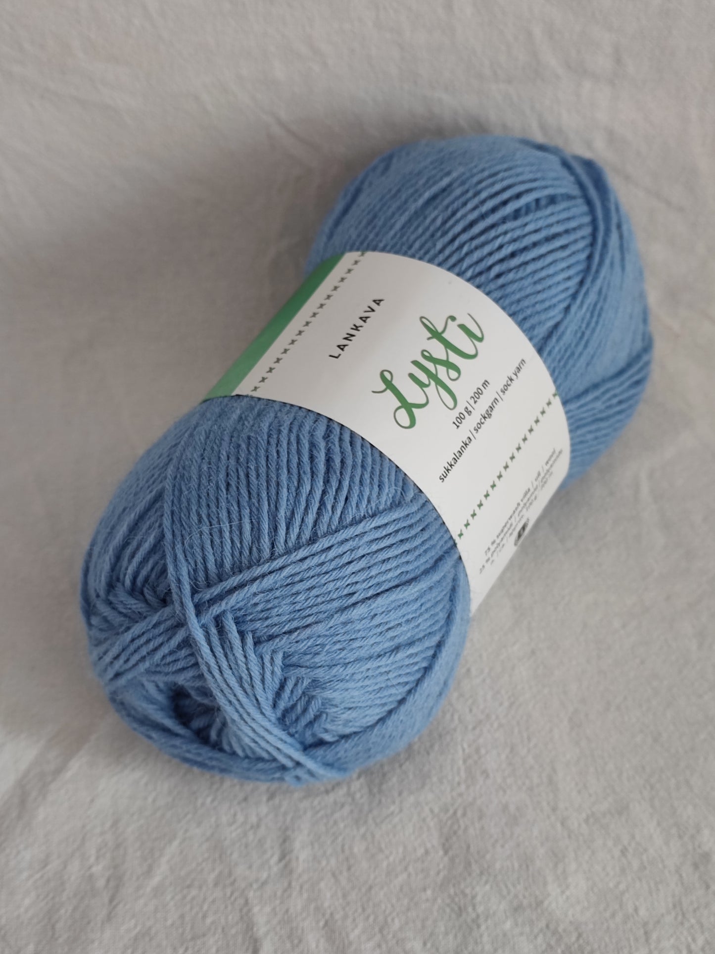 Lankava Lysti -sukkalanka, Kesätaivas, 857, 100g