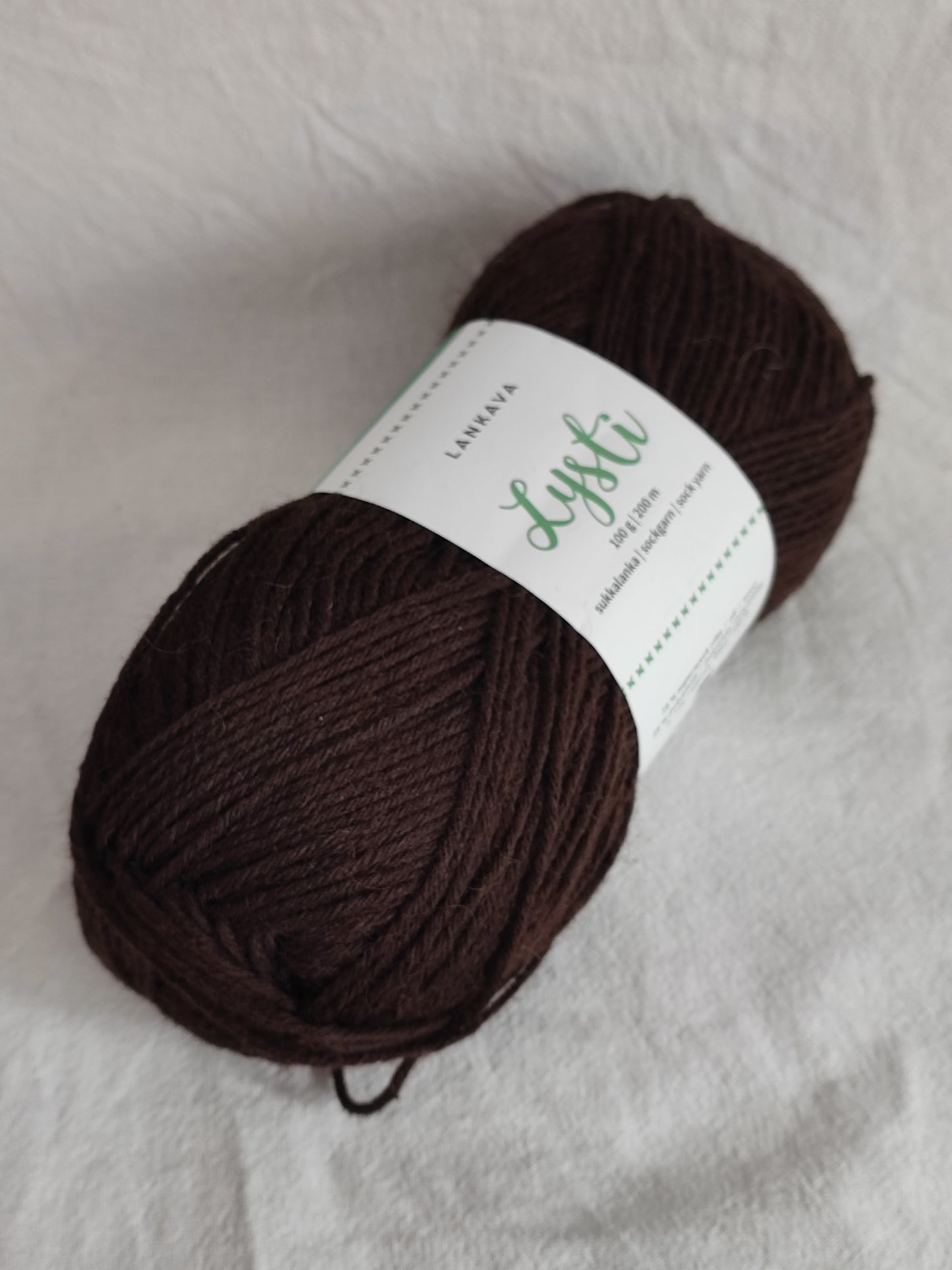 Lankava Lysti -sukkalanka, Kahvi, 868, 100g