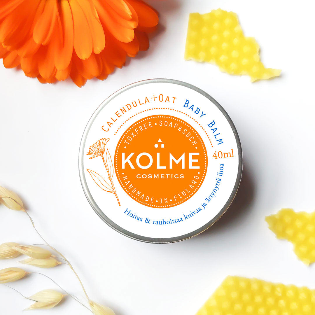 Kolme Cosmetics Baby Balm Kehäkukka + Kaura, 40 ml