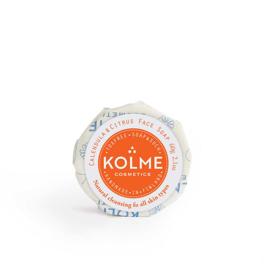 Kolme Cosmetics Kasvosaippua Kehäkukka & Sitrus, normaalille iholle