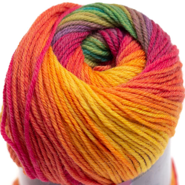 Blossom Fade -sukkalanka, Kirkas sateenkaari, 32, 100g