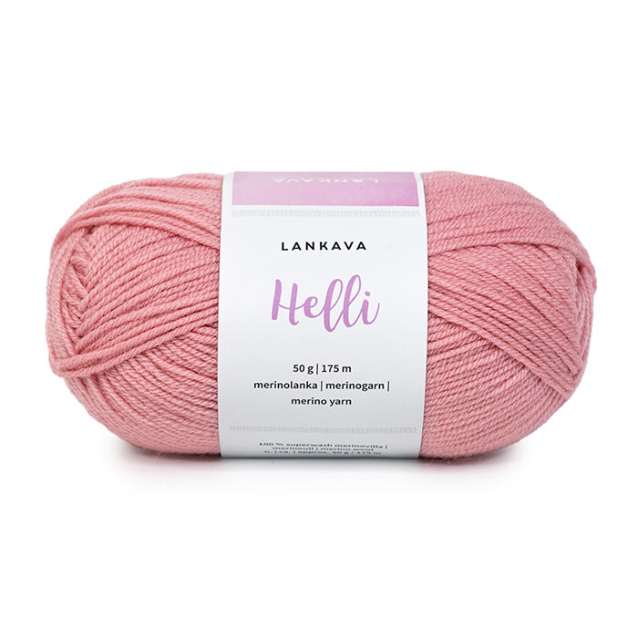 Lankava Helli -merinovillalanka, roosa, 330