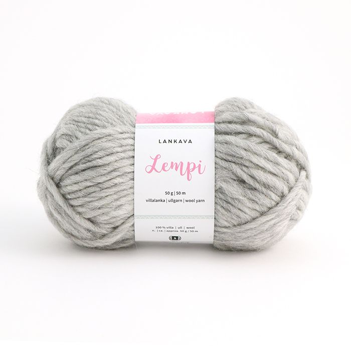 Lankava Lempi -villalanka, meleerattu vaaleanharmaa, 102