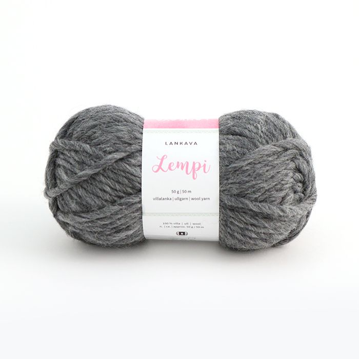 Lankava Lempi -villalanka, meleerattu harmaa, 103