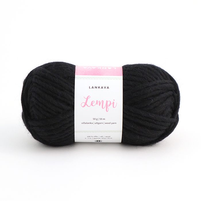 Lankava Lempi -villalanka, musta, 104
