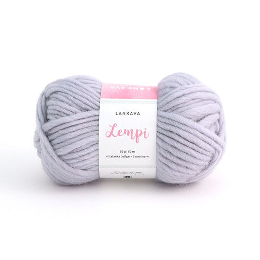 Lankava Lempi -villalanka, vaalea siniharmaa, 105