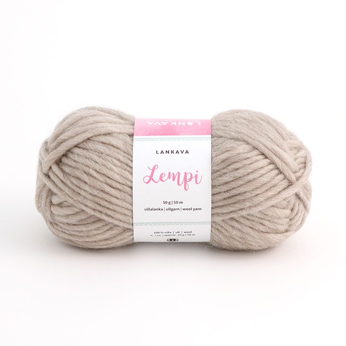 Lankava Lempi -villalanka, vaalea beige, 107