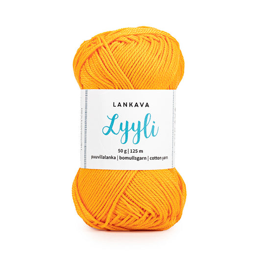 Lankava Lyyli -puuvillalanka, papaija, 823