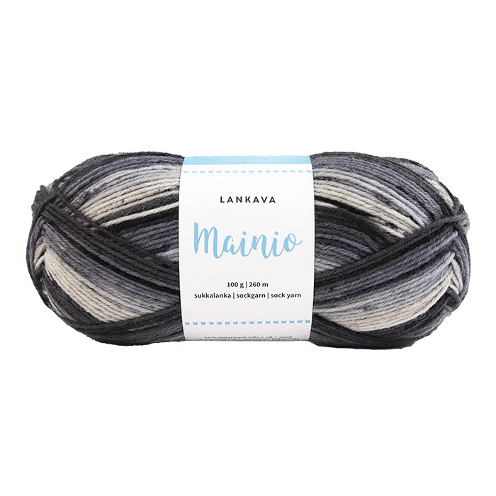 Lankava Mainio -sukkalanka, Tuhka, 5075, 100g
