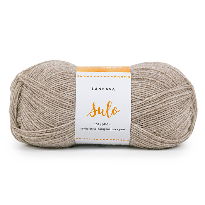 Lankava Sulo -sukkalanka, Greige, 470, 100g