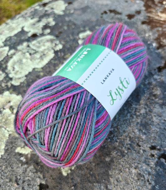 Lankavan Lysti -sukkalanka, Metsämarja, 6125, 100 g