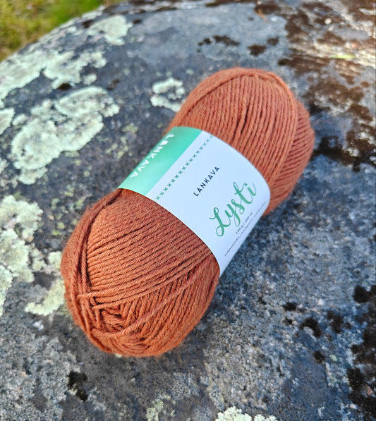 Lankavan Lysti -sukkalanka, Kaneli, 867, 100g