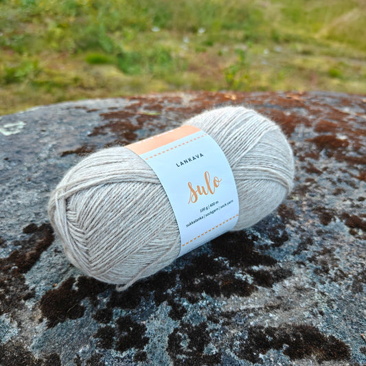 Lankava Sulo -sukkalanka, Greige, 470, 100g