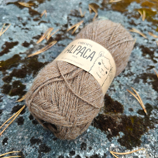 DROPS Alpaca mix, Ruskea, 607