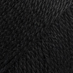 ENNAKKOTILATTAVISSA DROPS Alpaca, Musta, 8903