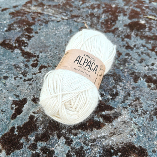DROPS Alpaca, Luonnonvalkoinen, 100