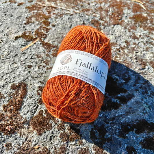 Istex Fjallalopi islantilainen villalanka, Lopi-lankaperheen uutuus, Oranssi, 3042, 50g