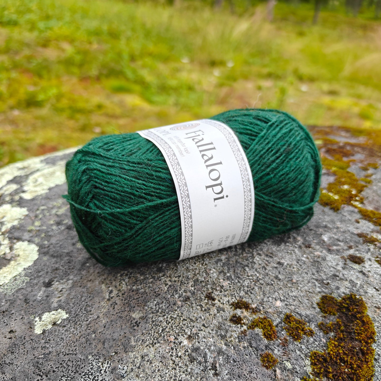 Istex Fjallalopi islantilainen villalanka, Lopi-lankaperheen uutuus, Tummanvihreä, 3030, 50g