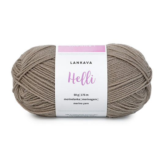 Lankava Helli -merinovillalanka, harmaanruskea, 343