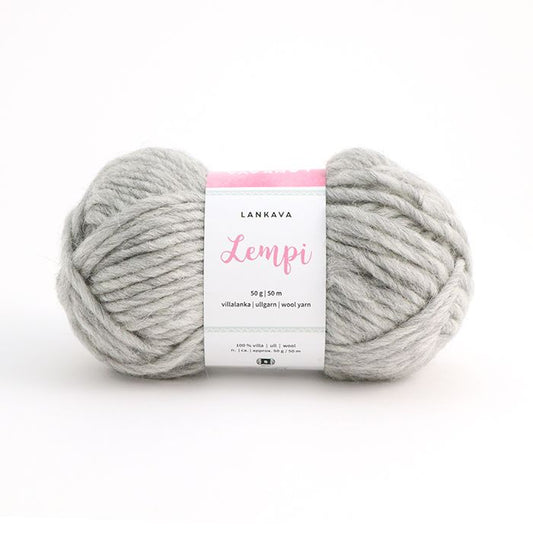Lankava Lempi -villalanka, meleerattu vaaleanharmaa, 102