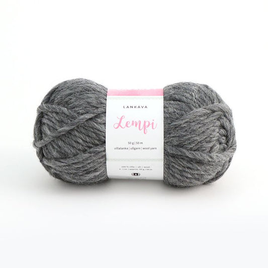 Lankava Lempi -villalanka, meleerattu harmaa, 103