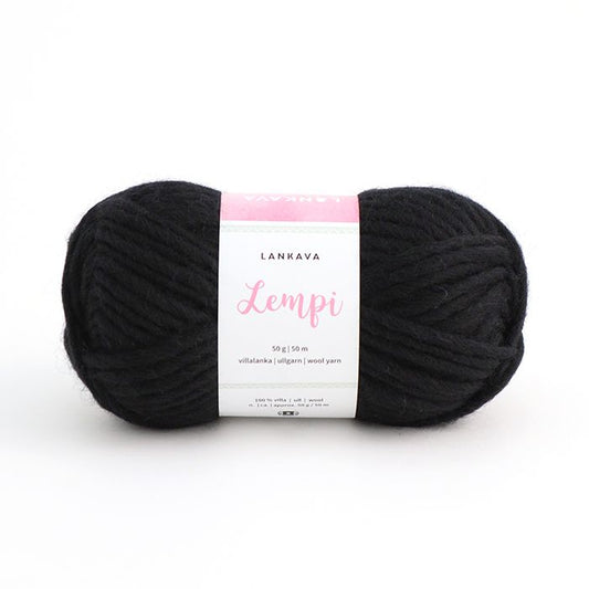 Lankava Lempi -villalanka, musta, 104