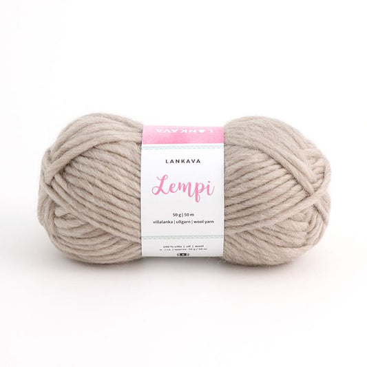 Lankava Lempi -villalanka, vaalea beige, 107