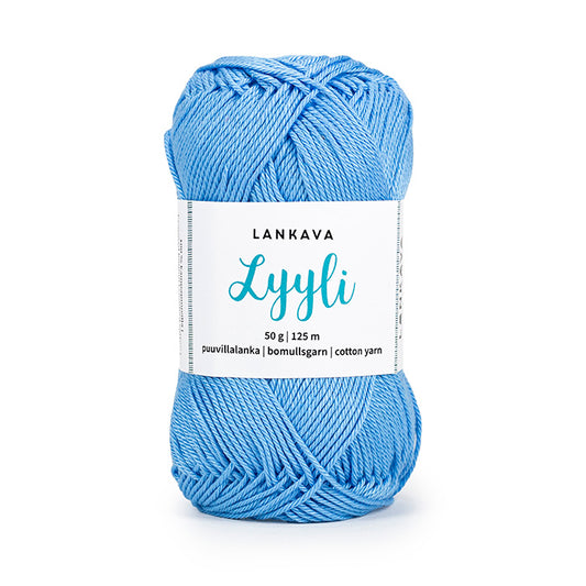 Lankava Lyyli -puuvillalanka, kesätaivas, 814
